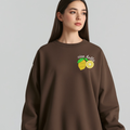 Crewneck Marrón Bordado Ciao Bella – Franela Premium 24/1