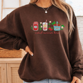 Sudadera Marrón Mujer Bordado Sweet Summer Time Fresas